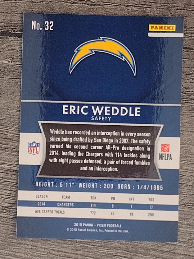 2015 Panini Prizm #32 Eric Weddle