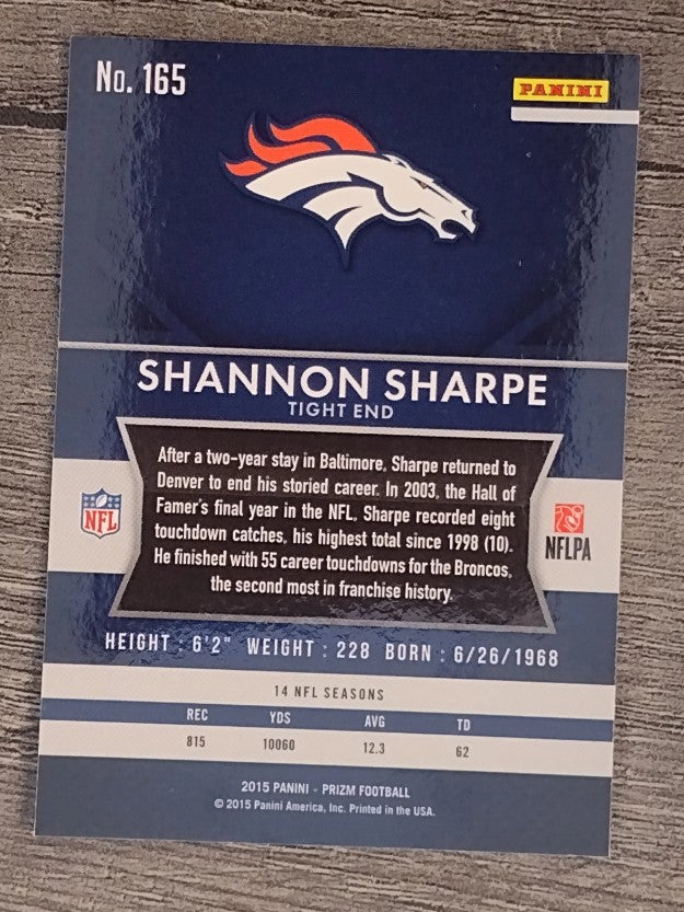 2015 Panini Prizm #165 Shannon Sharpe
