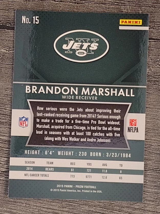 2015 Panini Prizm #15 Brandon Marshall