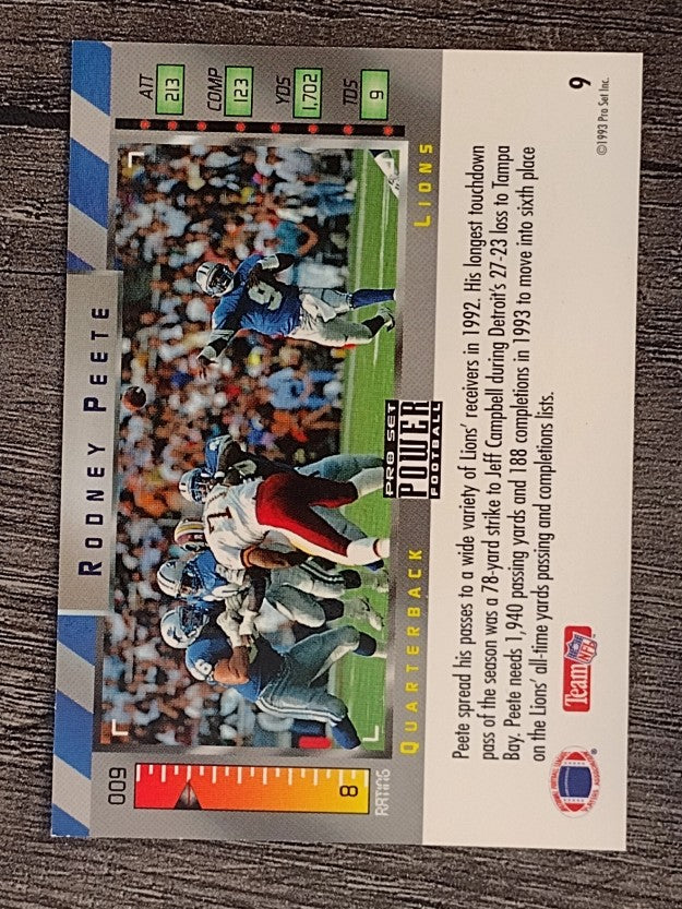 1993 Power #9 Rodney Peete