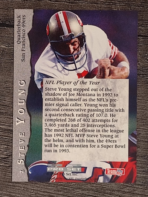 1993 Pro Set #2 Steve Young LL