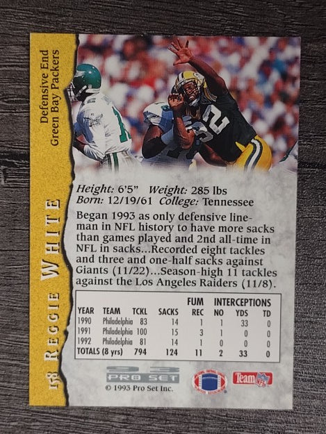 1993 Pro Set #158 Reggie White