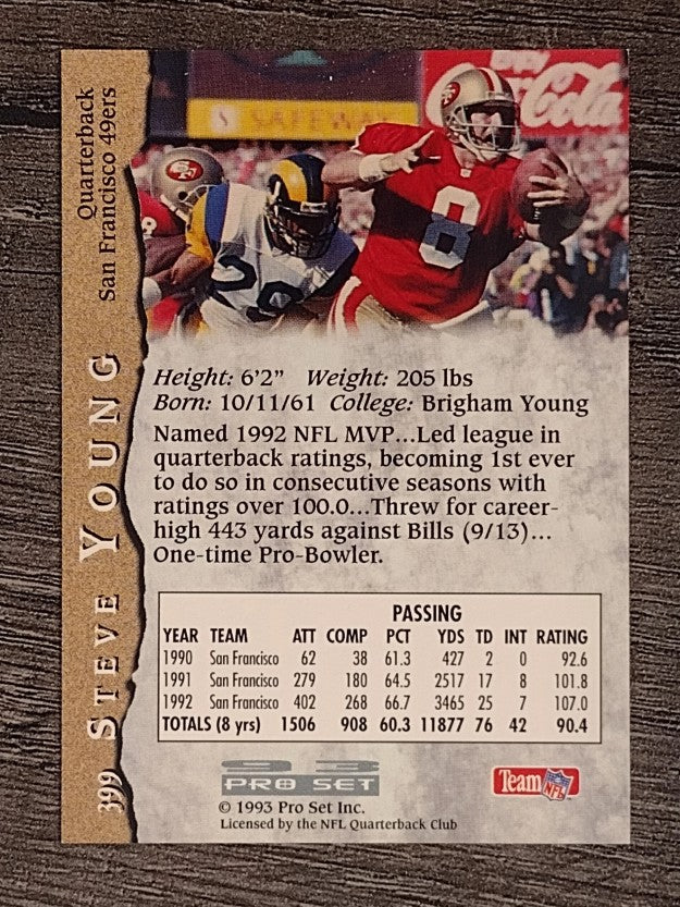 1993 Pro Set #399 Steve Young