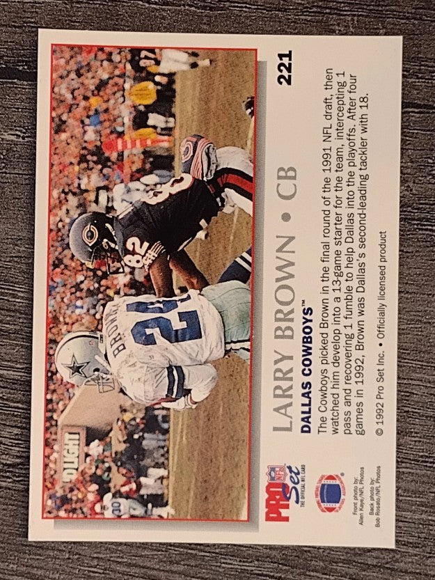 1992 Power #221 Larry Brown DB