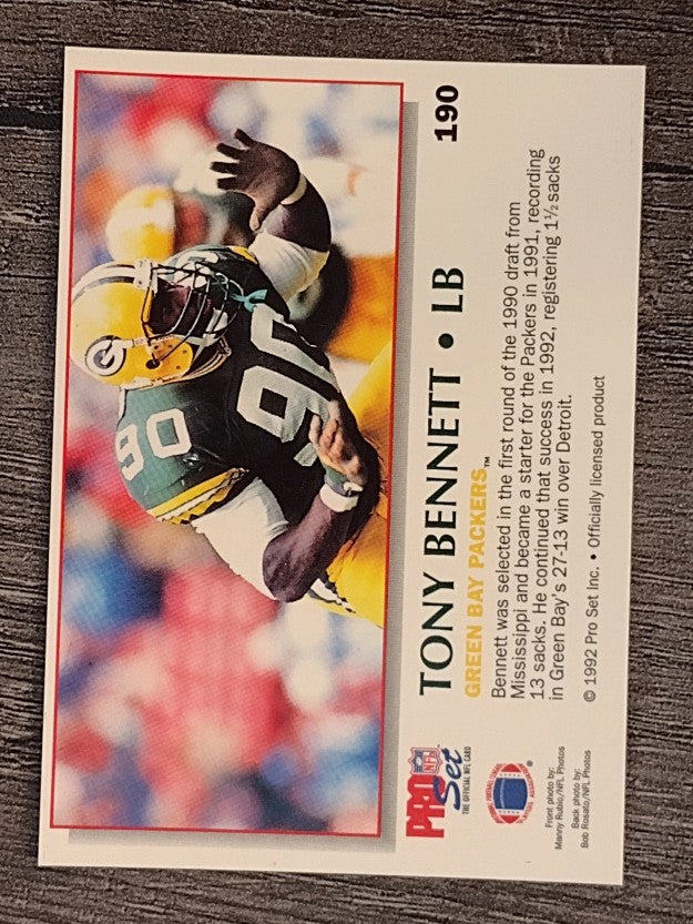 1992 Power #190 Tony Bennett
