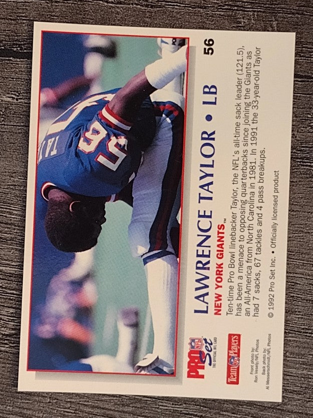 1992 Power #56 Lawrence Taylor