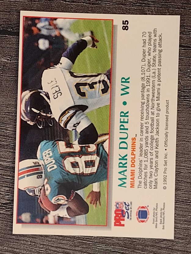 1992 Power #85 Mark Duper