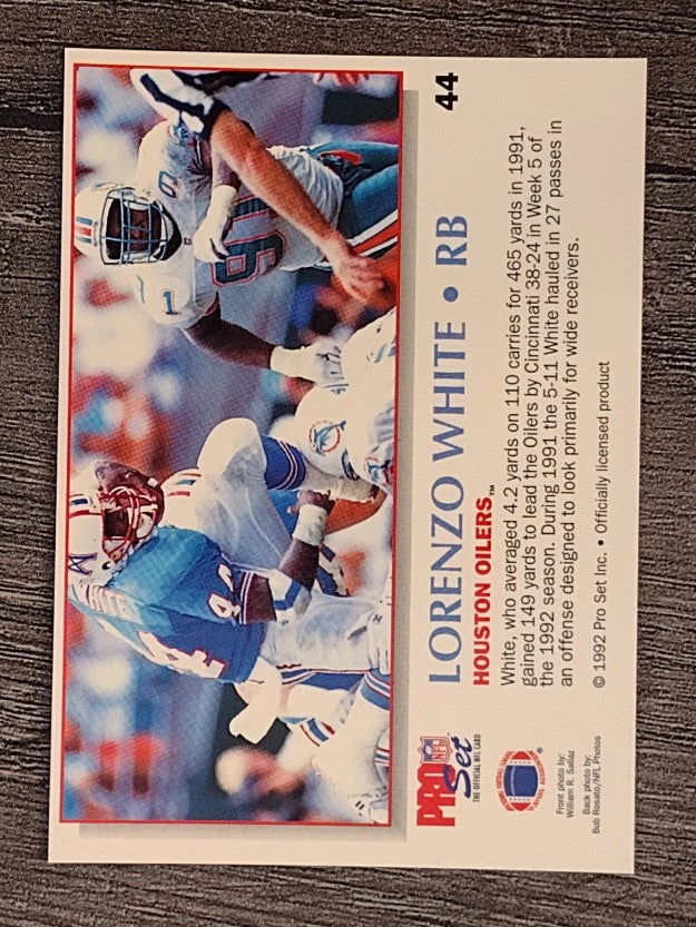 1992 Power #44 Lorenzo White