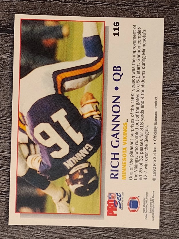1992 Power #116 Rich Gannon