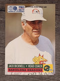 1991 Pro Set WLAF Inserts #3 Jack Bicknell CO