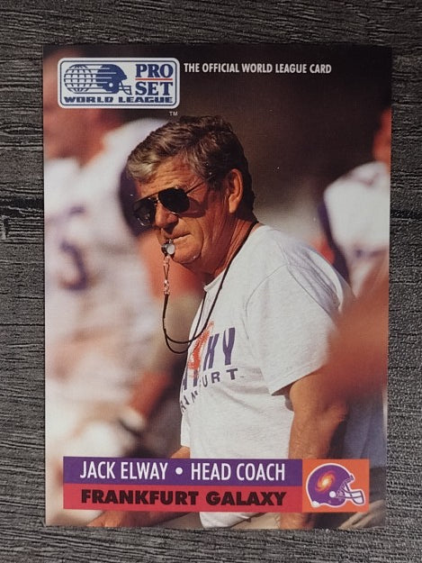 1991 Pro Set WLAF Inserts #9 Jack Elway CO