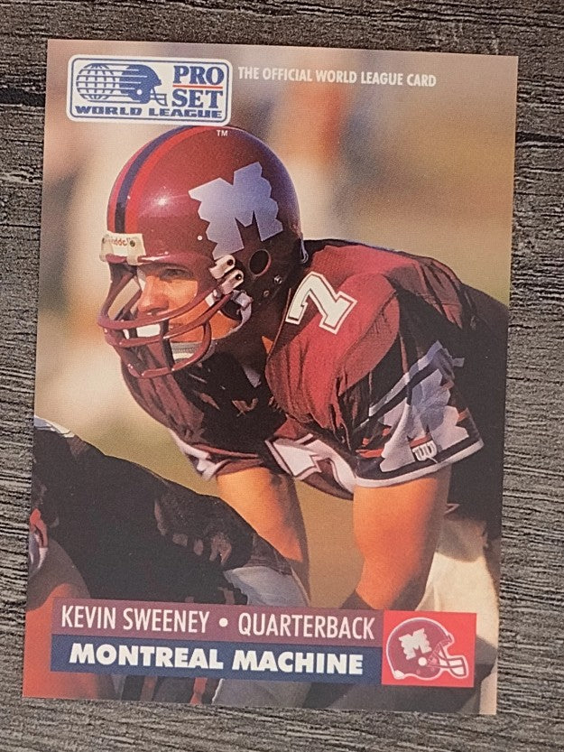 1991 Pro Set WLAF Inserts #17 Kevin Sweeney