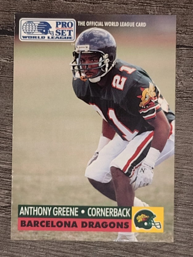 1991 Pro Set WLAF Inserts #5 A.J. Green