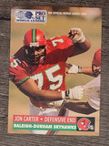 1991 Pro Set WLAF Inserts #25 Jon Carter