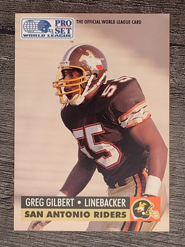 1991 Pro Set WLAF Inserts #32 Greg Gilbert