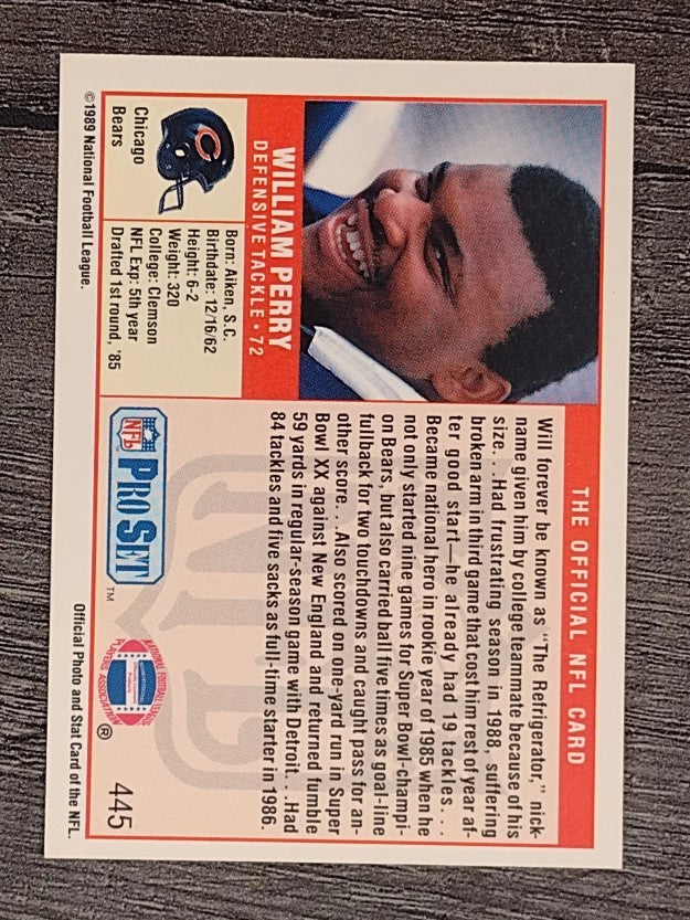 1989 Pro Set #445 William Perry