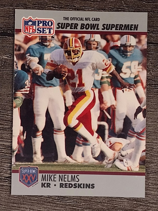 1990-91 Pro Set Super Bowl 160 #127 Mike Nelms