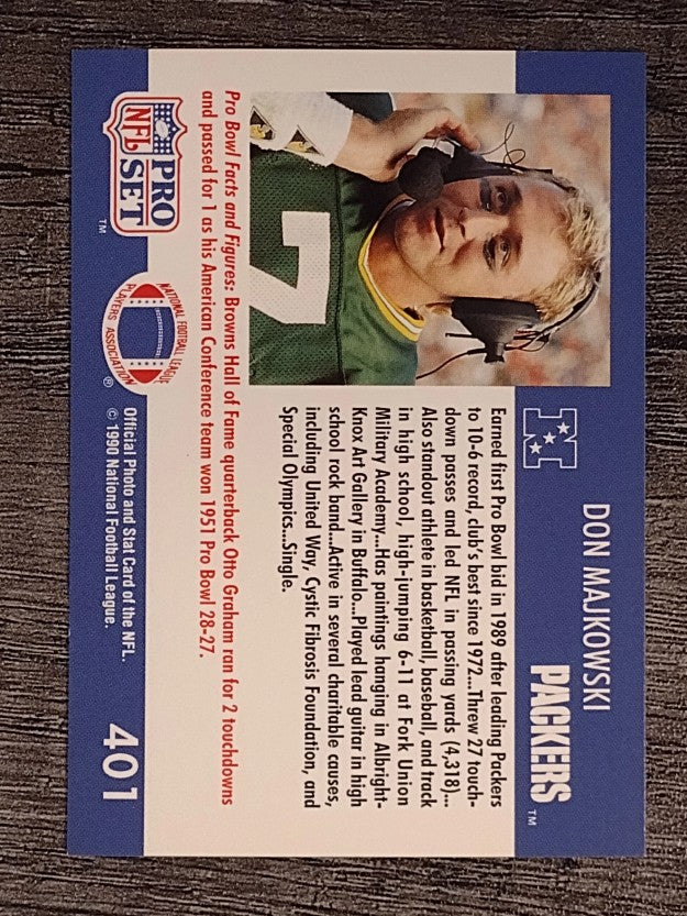 1990 Pro Set #401 Don Majkowski PB