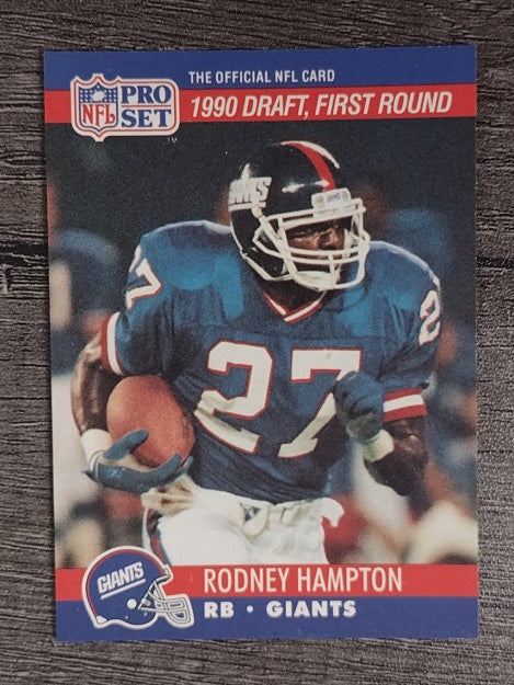 1990 Pro Set #692 Rodney Hampton RC