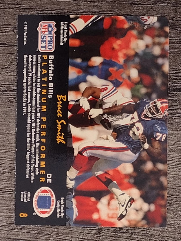 1991 Pro Set Platinum #8 Bruce Smith
