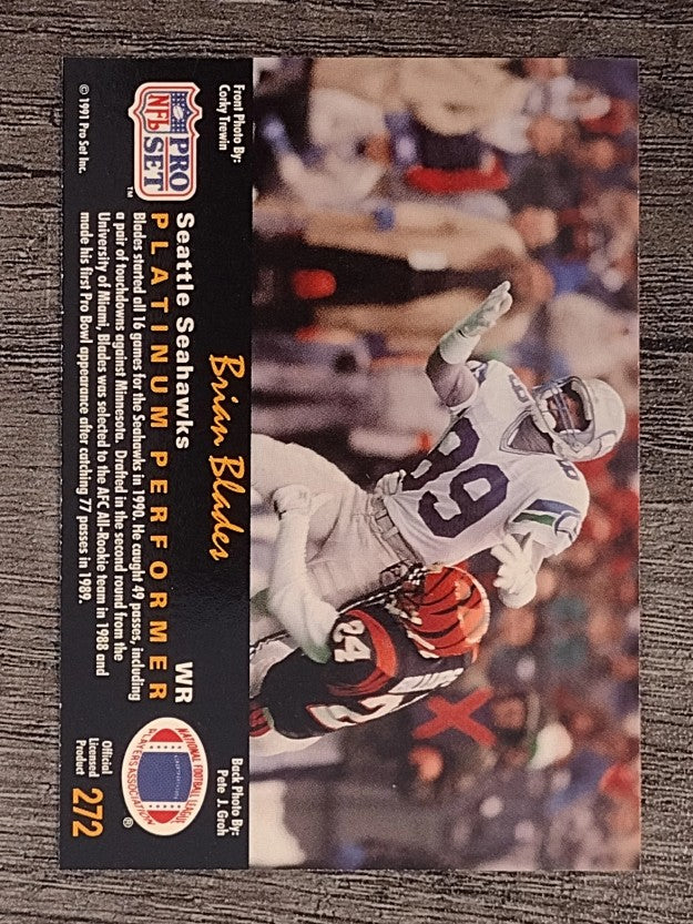 1991 Pro Set Platinum #272 Brian Blades
