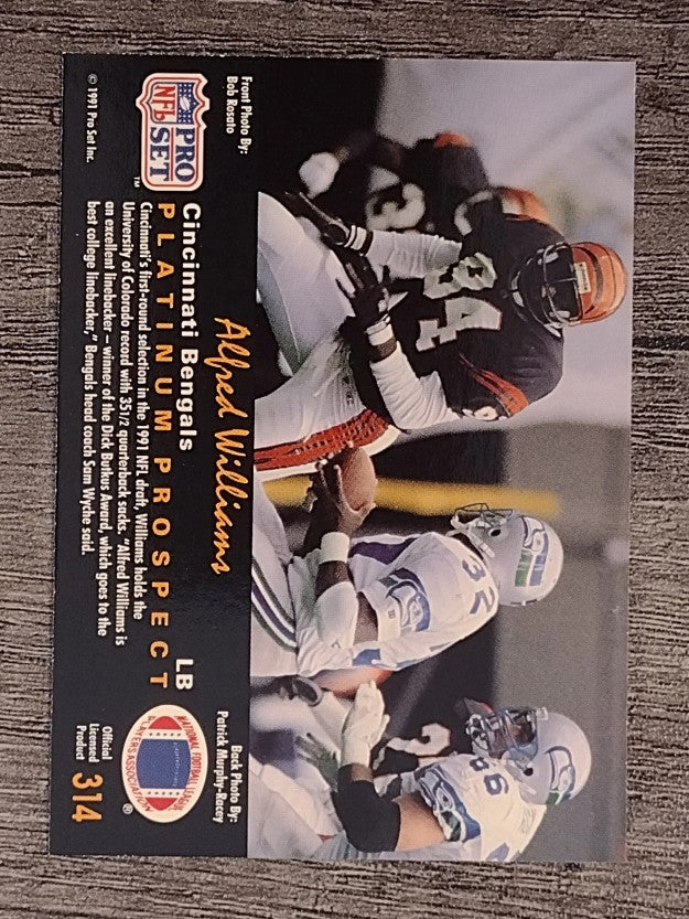 1991 Pro Set Platinum #313 Aeneas Williams RC