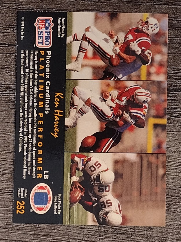 1991 Pro Set Platinum #252 Ken Harvey