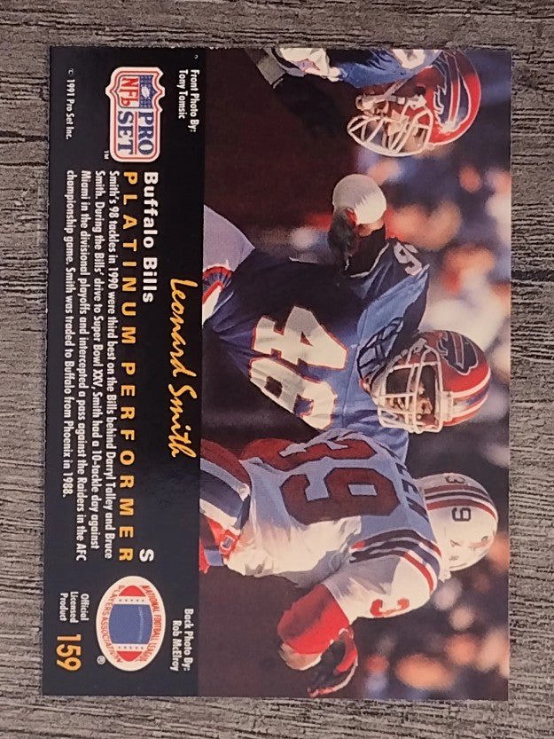 1991 Pro Set Platinum #159 Leonard Smith