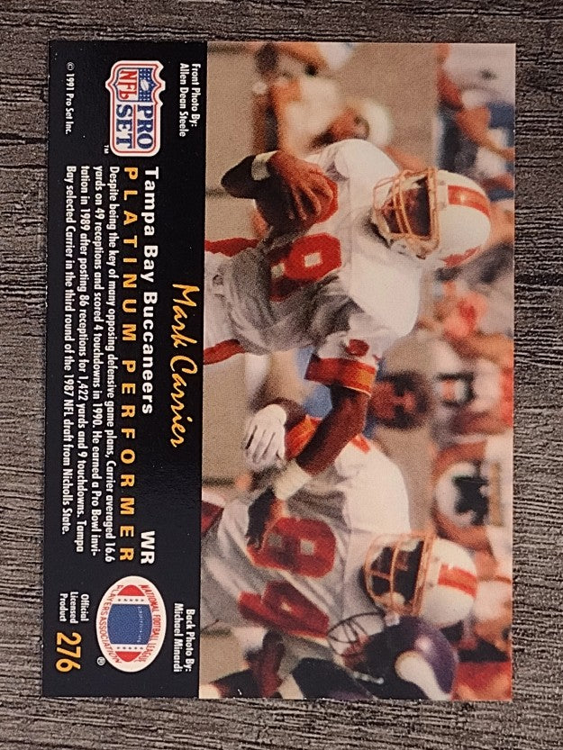 1991 Pro Set Platinum #276 Mark Carrier WR