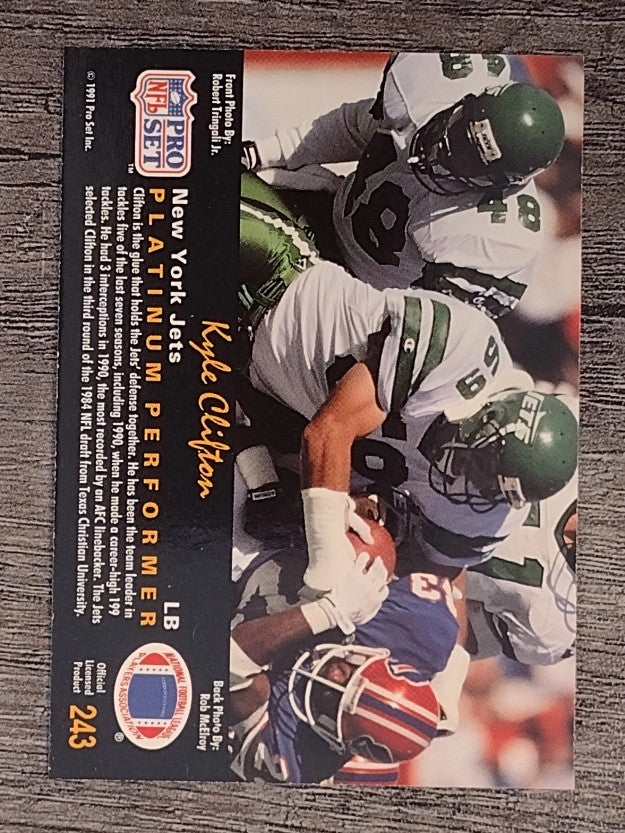 1991 Pro Set Platinum #243 Kyle Clifton