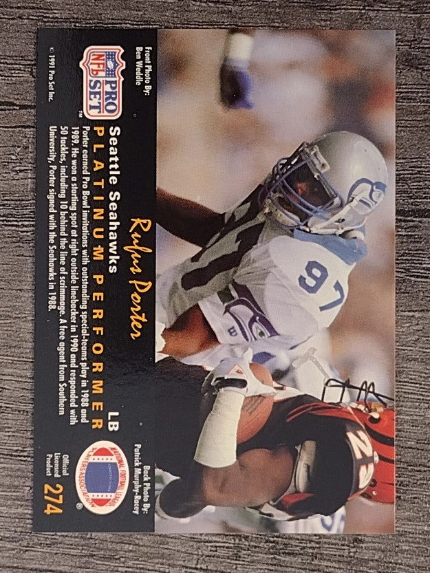 1991 Pro Set Platinum #274 Rufus Porter