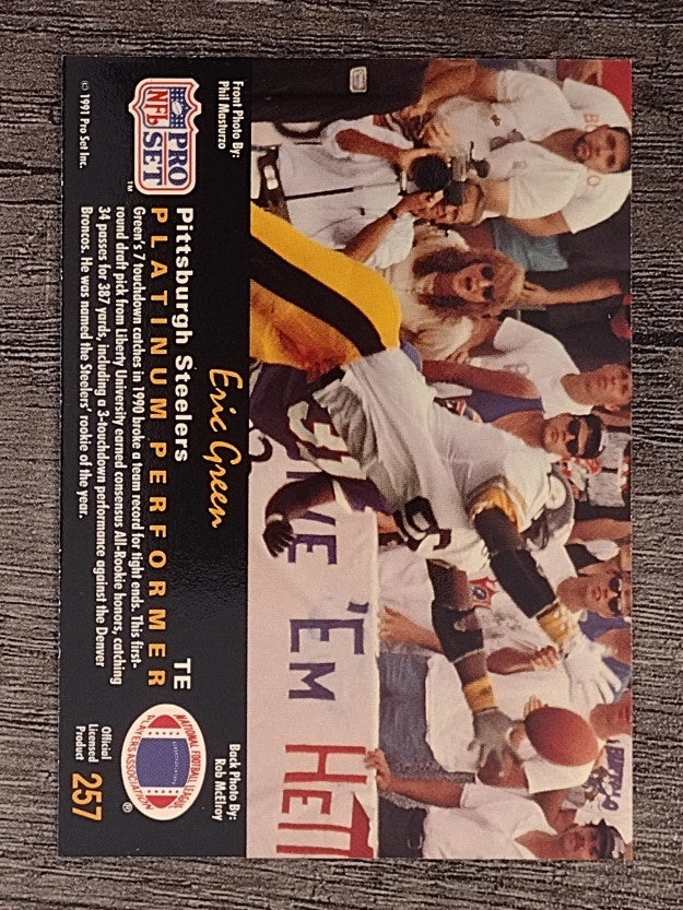 1991 Pro Set Platinum #257 Eric Green
