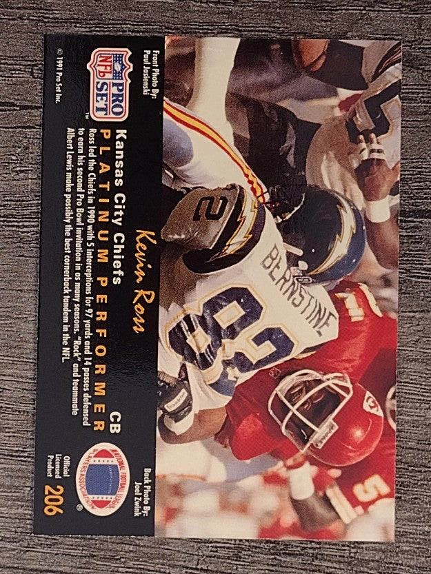 1991 Pro Set Platinum #206 Kevin Ross