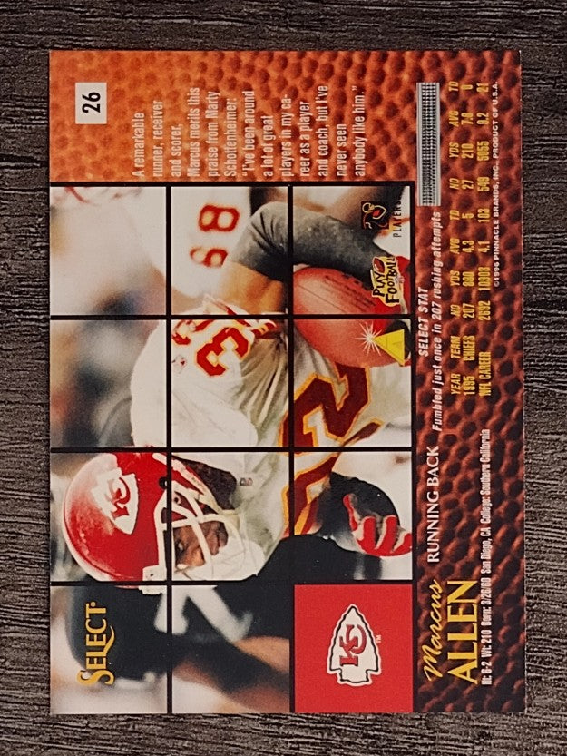1996 Select #26 Marcus Allen