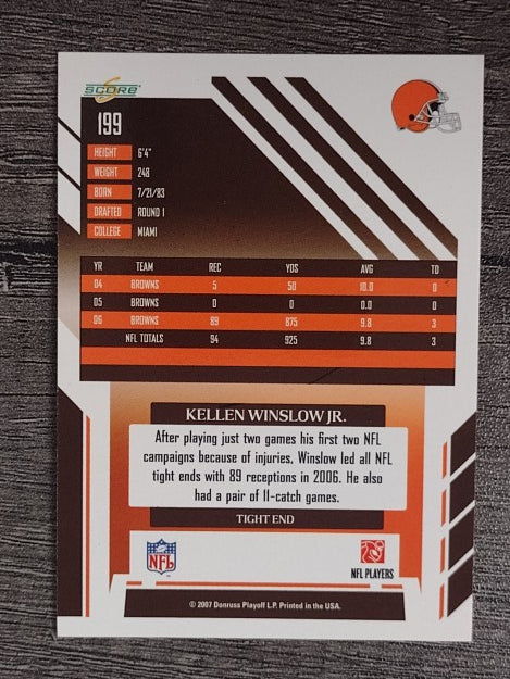 2007 Select #199 Kellen Winslow