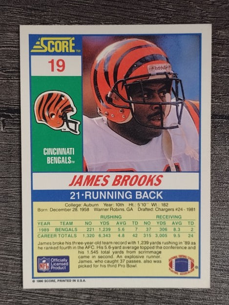 1990 Score #19 James Brooks