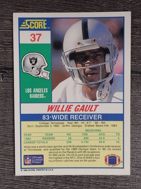 1990 Score #37 Willie Gault