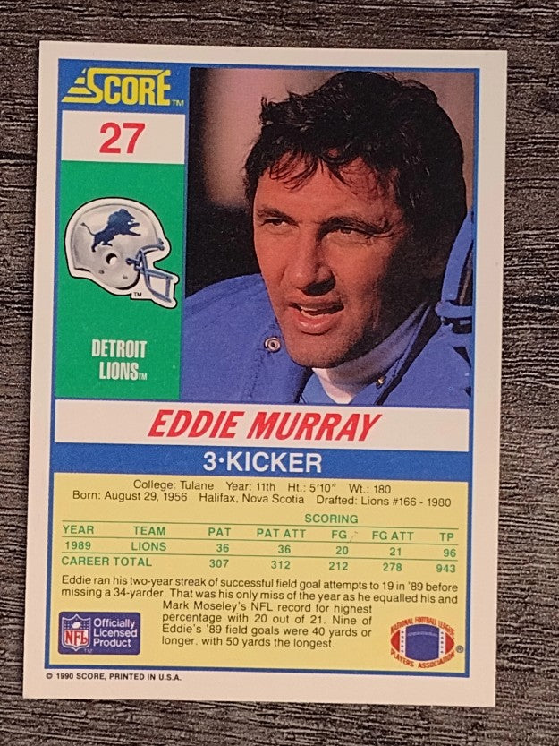 1990 Score #27 Eddie Murray