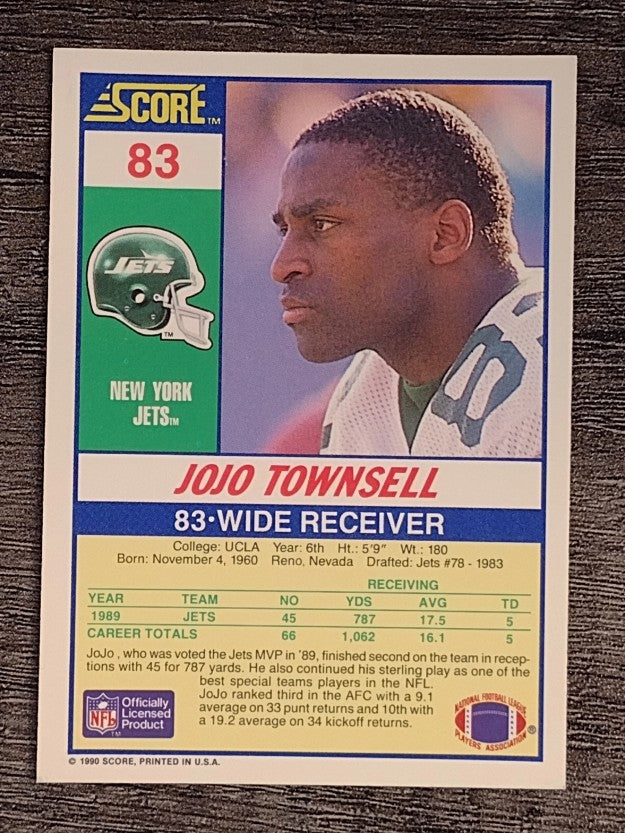 1990 Score #83 Jo Jo Townsell