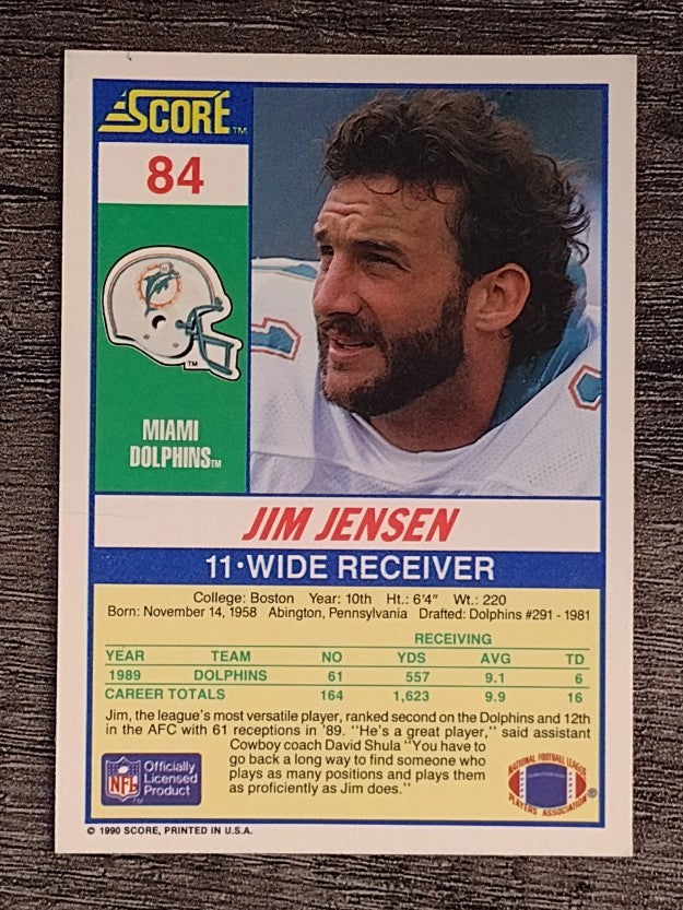 1990 Score #84 Jim C. Jensen