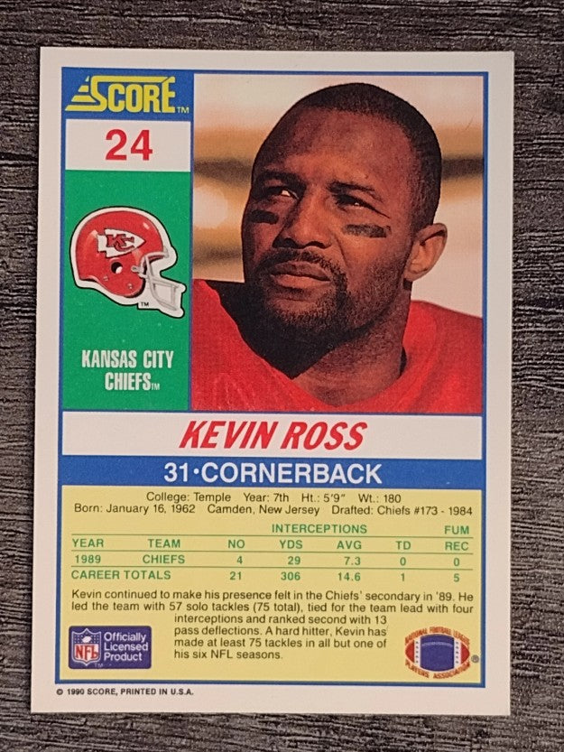 1990 Score #24 Kevin Ross