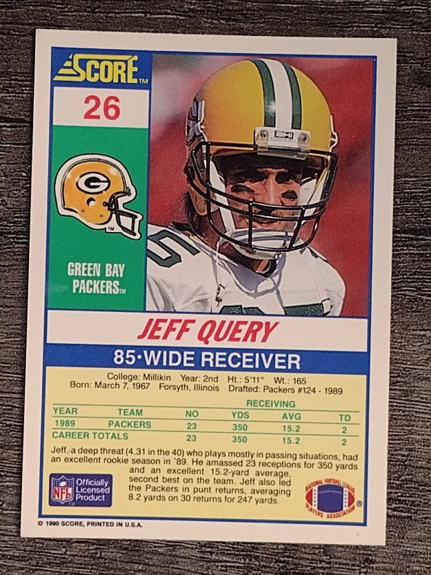 1990 Score #26 Jeff Query