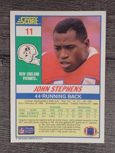 1990 Score #11 John Stephens