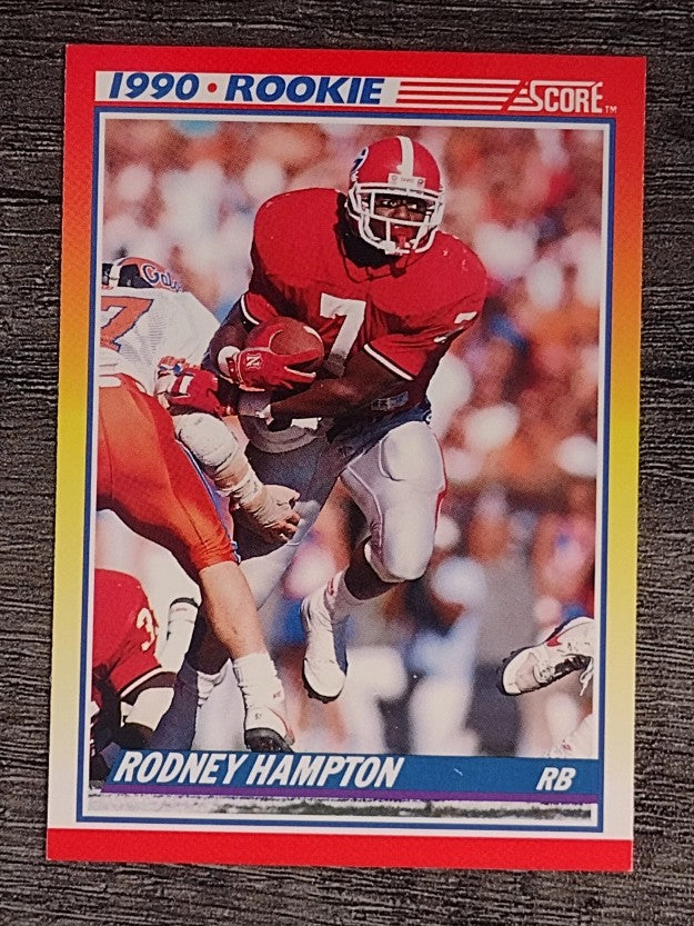 1990 Score #307 Rodney Hampton RC