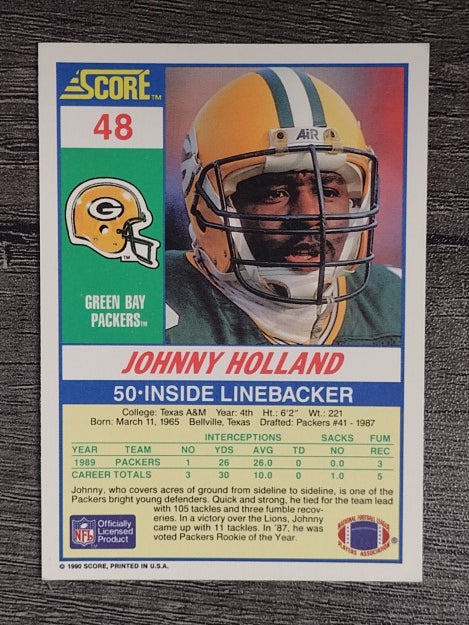 1990 Score #48 Johnny Holland
