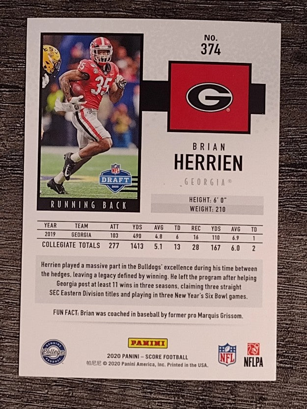 2020 Score #374 Brian Herrien RC