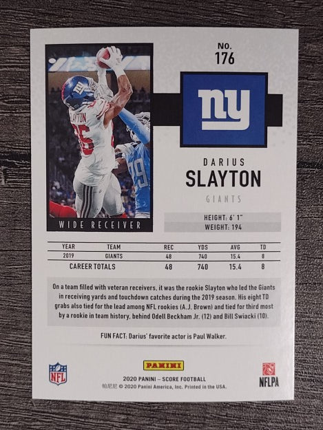 2020 Score #176 Darius Slayton