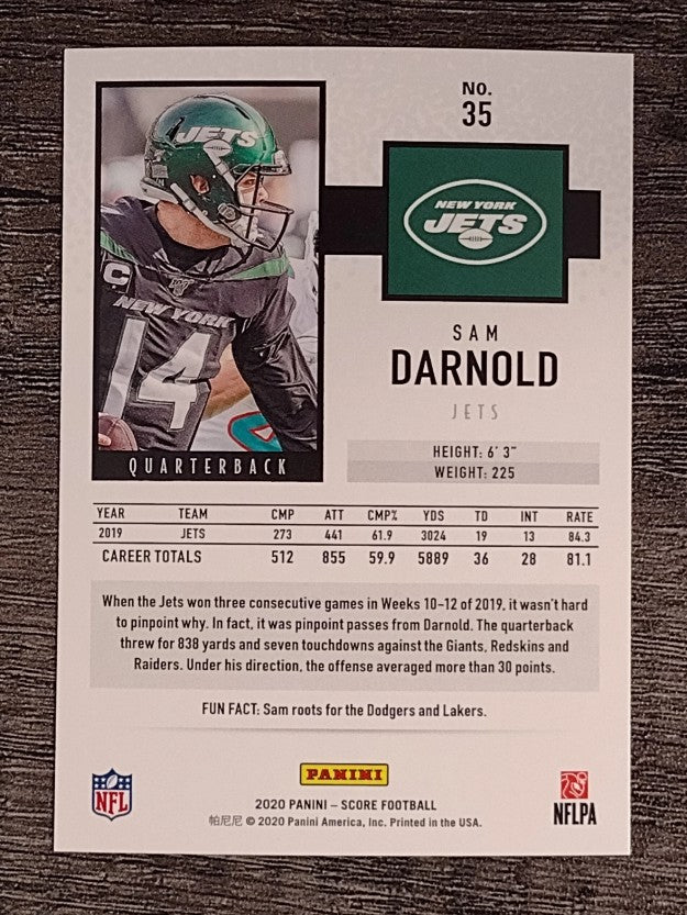 2020 Score #35 Sam Darnold