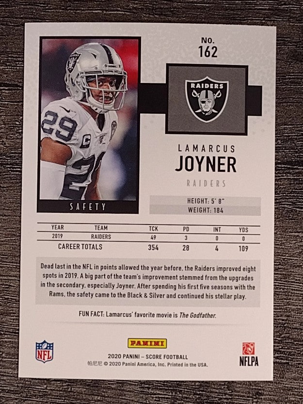 2020 Score #162 Lamarcus Joyner