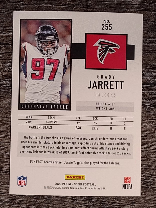 2020 Score #255 Grady Jarrett RC